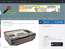 Tablet Screenshot of enlaredradio.com